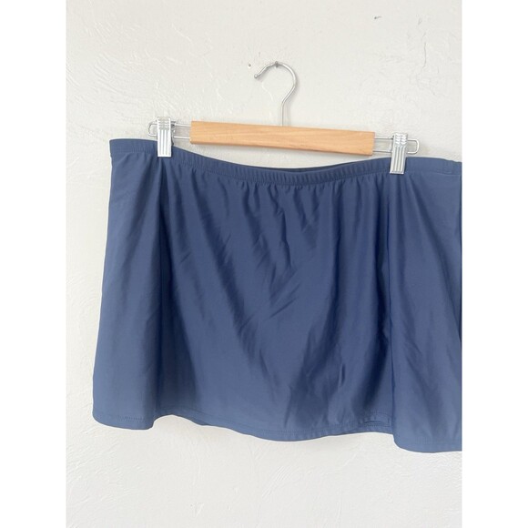 LANDS END navy blue SWIM SKIRT women's 18 Plus 1x - Picture 1 of 5
